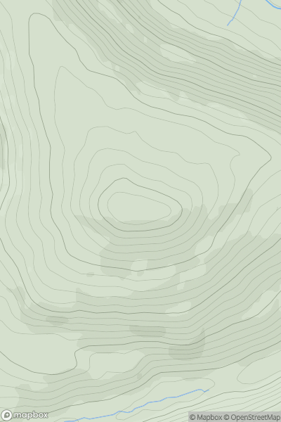 Thumbnail image for Twyn y Gaer [Llandovery to Monmouth] [SO293219] showing contour plot for surrounding peak